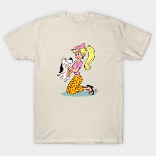 PRETTY GIRL WITH DOG T-Shirt